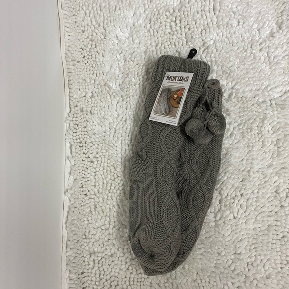 NWT MUK LUKS Sherpa Lined Socks, S/M - Picture 2 of 6